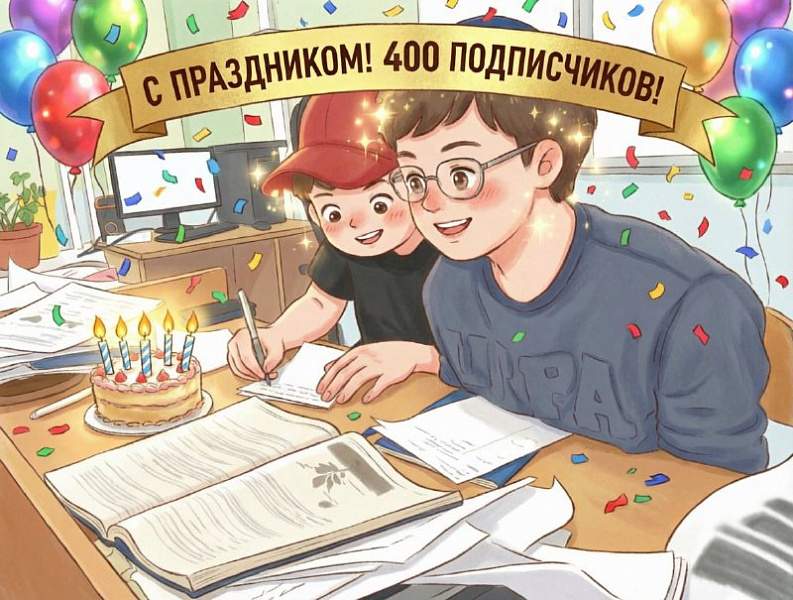В нашем канале уже 400 подписчиков